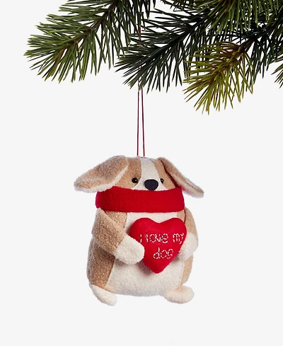 Holiday Lane Pets Fabric Dog Ornament, Macy's Exclusive