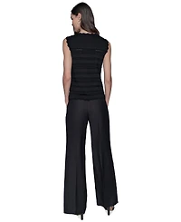 Karl Lagerfeld Paris Women's Scalloped-Trim Sweater