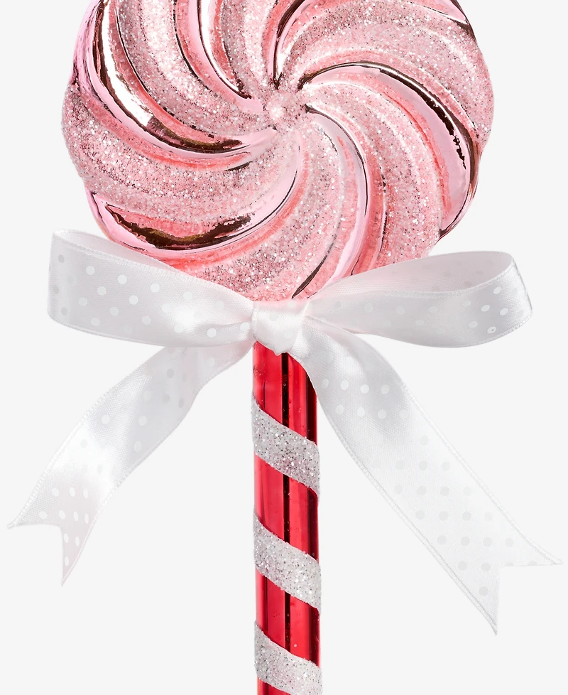 Holiday Lane Sugar Plum Bow-Trim Lollypop Ornament, Macy's Exclusive