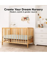 KeaBabies 2pk Aereo Fitted Crib Sheets for Boys, Girls, 52x28 Standard Baby Mattress Sheets, Bamboo Viscose Cotton