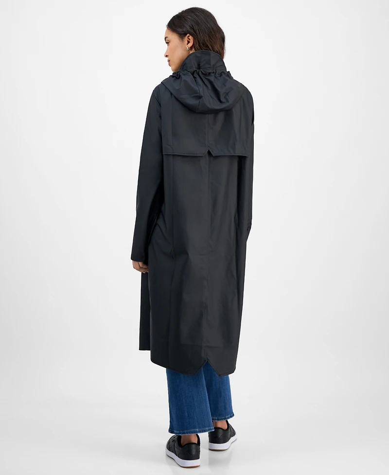 Rains Women's Snap-Front Waterproof Maxi Raincoat