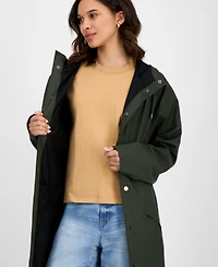 Rains Women's Snap-Front Waterproof Maxi Raincoat