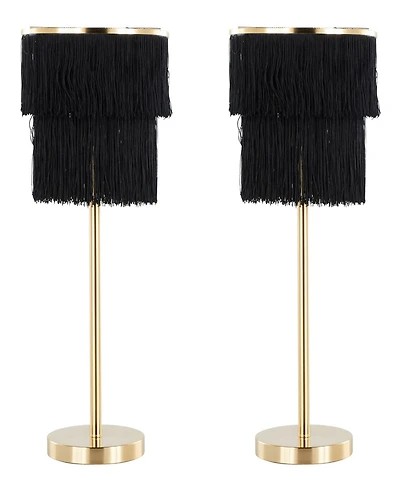 Lumisource 25" Metal Fringe Contemporary Buffet Lamp