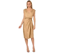 Adrianna Women's Foil Woven Midi Dress
