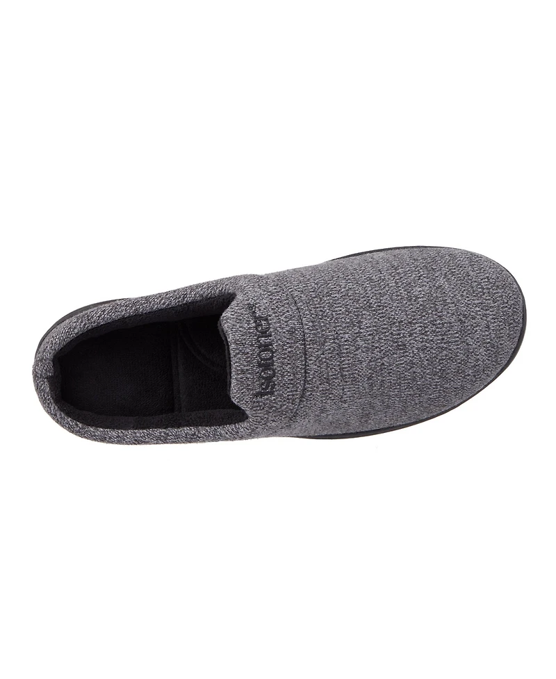 Isotoner Men's Heathered Knit Brady Clog Slippers