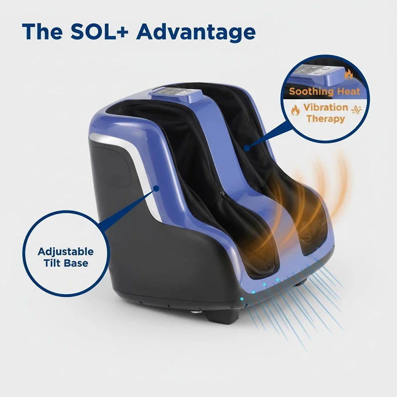 Human Touch Reveal Foot Massager Ottoman