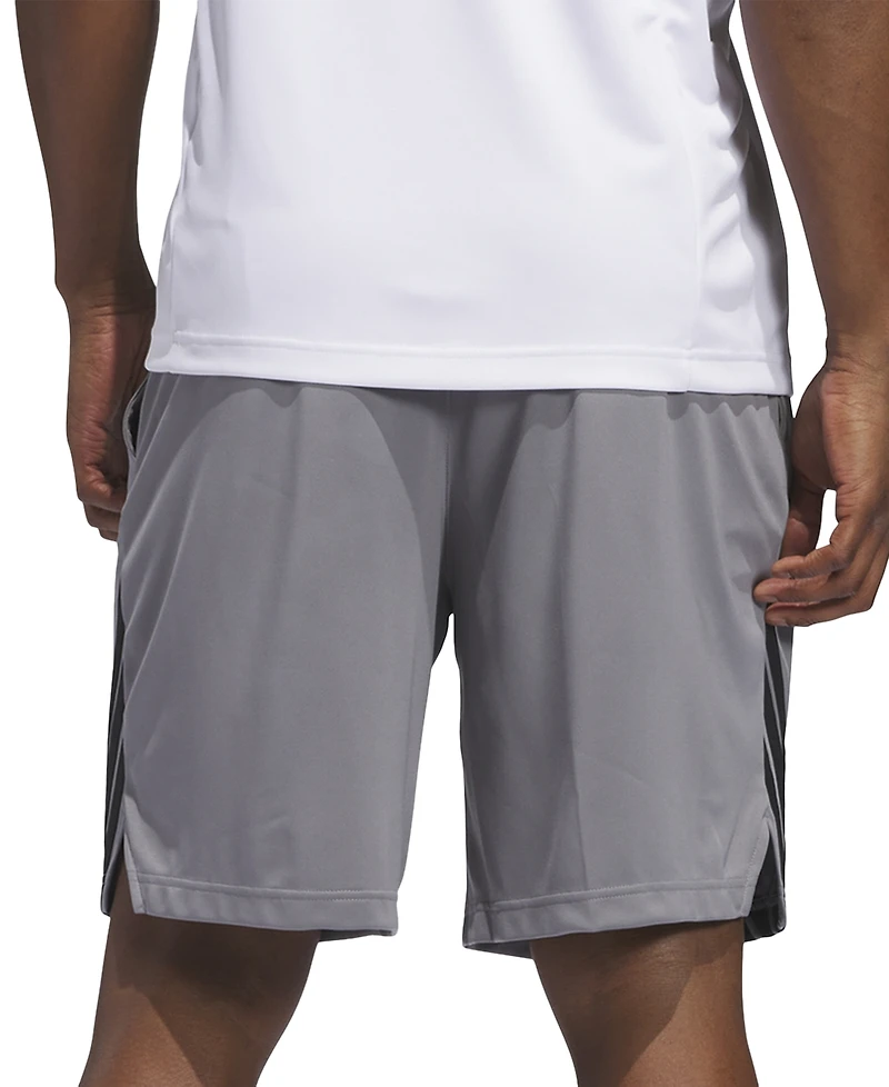 adidas Men's Three-Stripes Legends Basketball Shorts 9"