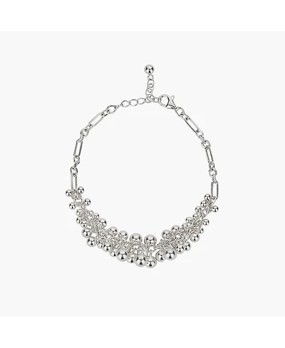 Sterling Silver Vivienne Statement Bouquet Chain Bracelet