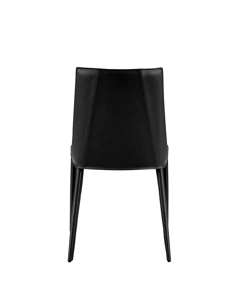 Faux Leather Dining Chair with Armless Design for Kitchen or Room