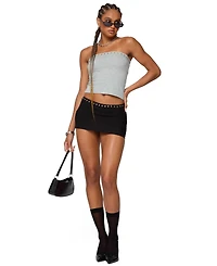 Edikted Women's Jaxie Grommet Mini Skort