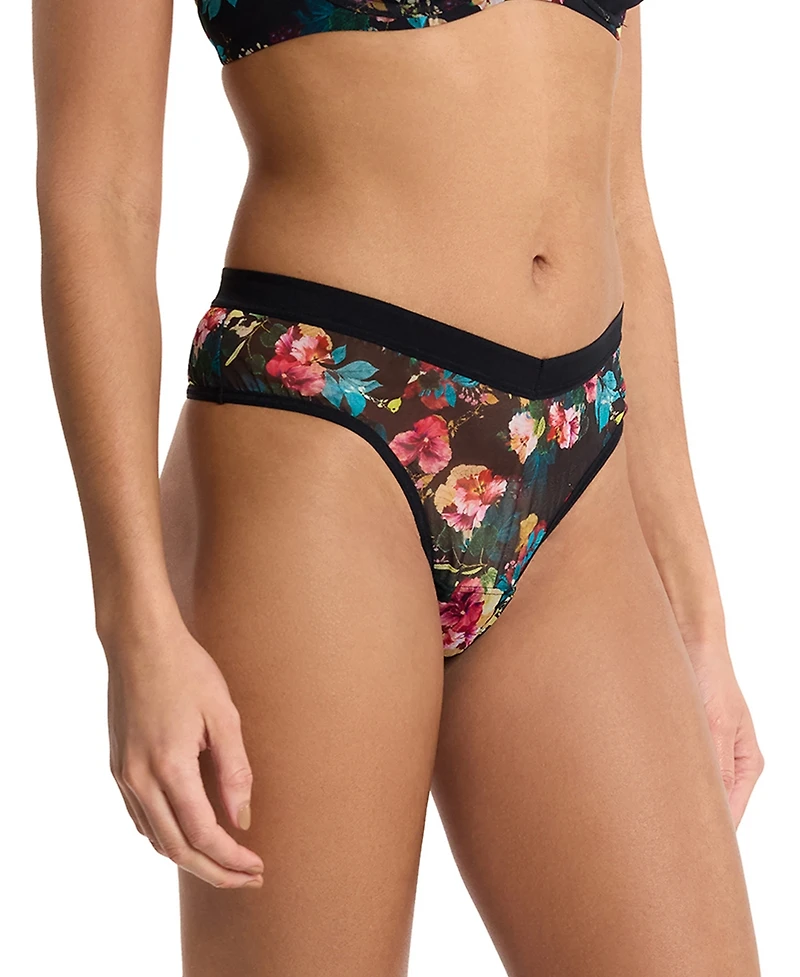 Hanky Panky Women's Mesh High Cut Thong