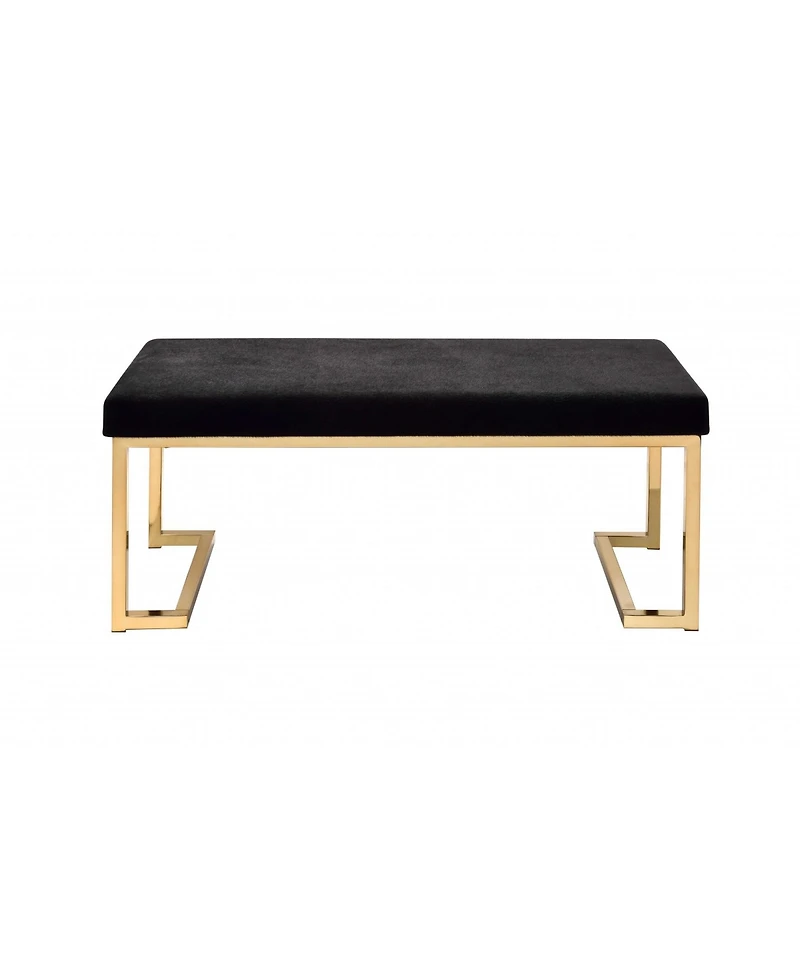Cozy Faux Fur Upholstered Bench – Perfect for Entryway or Bedroom