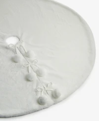 Holiday Lane Opulence Fuzzy White Tree Skirt, Macy's Exclusive