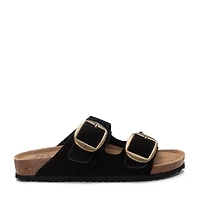 Women's Suede Double Strap Buckle Sandals By Xti