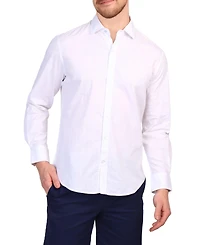 Tailorbyrd Men's Windowpane Long Sleeve Shirt