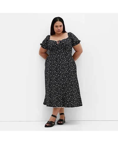 City Chic Plus Sky Midi Dress