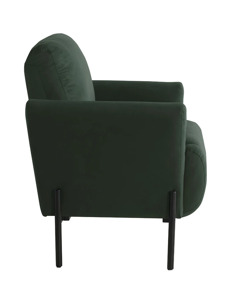 Lifestyle Solutions 35.3" Velvet Kyoto Accent Chair