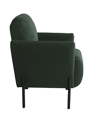 Lifestyle Solutions 35.3" Velvet Kyoto Accent Chair