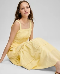 And Now This Women's Embroidered Cotton Maxi Dress, Exclusively at Macy's