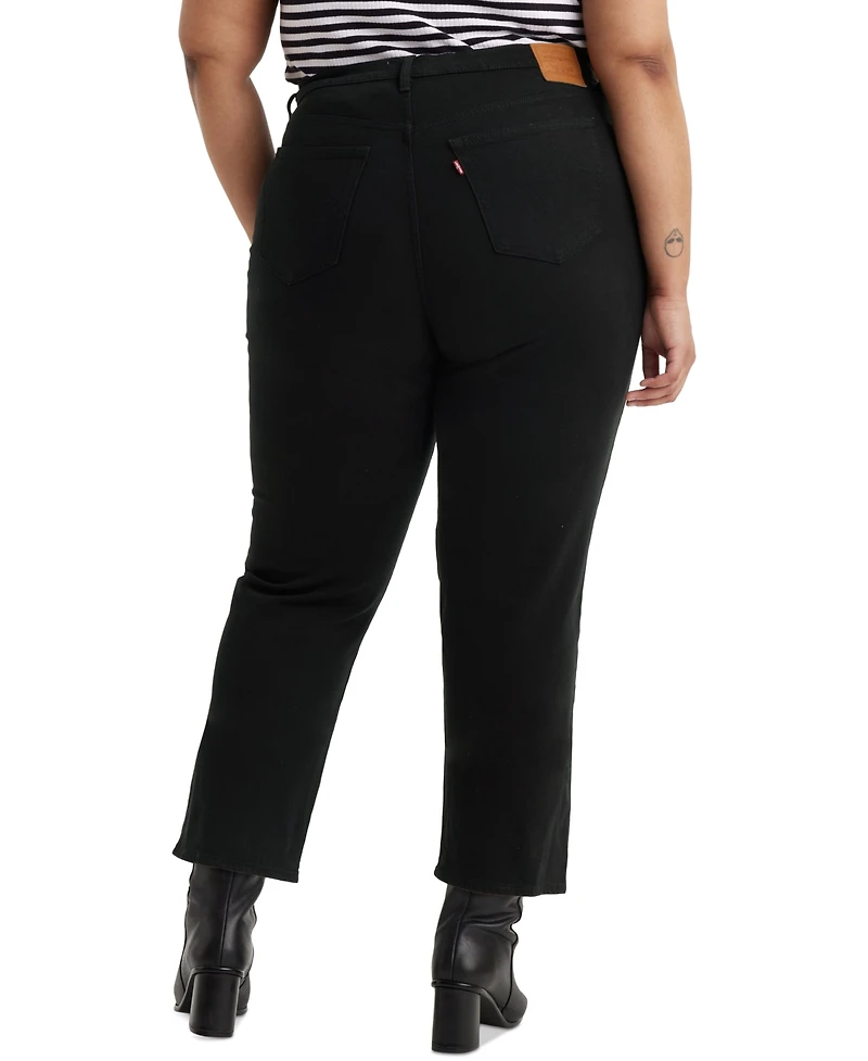 Levi's Plus Wedgie High-Rise Straight-Leg Jeans