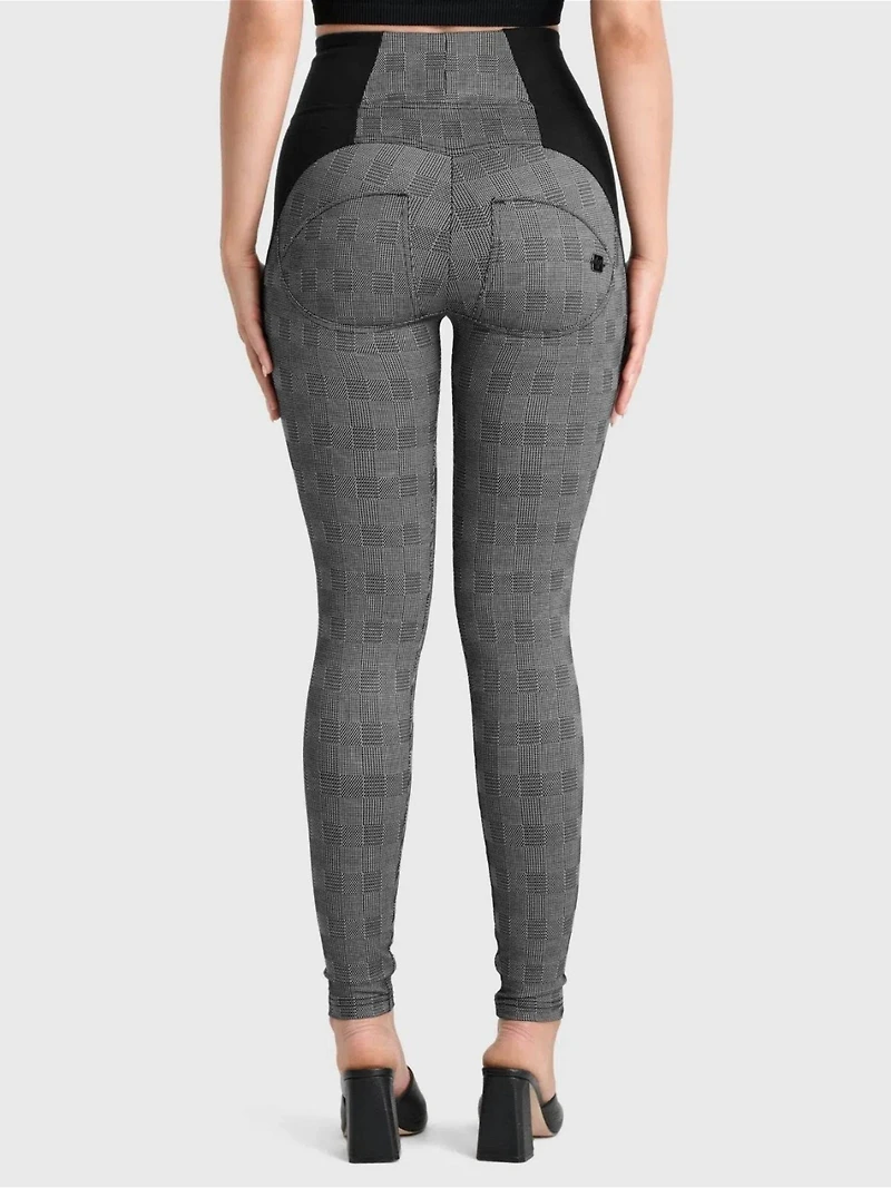 Freddy Women's Mosaic Weave High-Rise Sculpting Skinny Pants