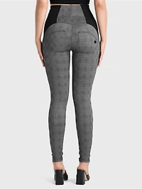Freddy Women's Mosaic Weave High-Rise Sculpting Skinny Pants