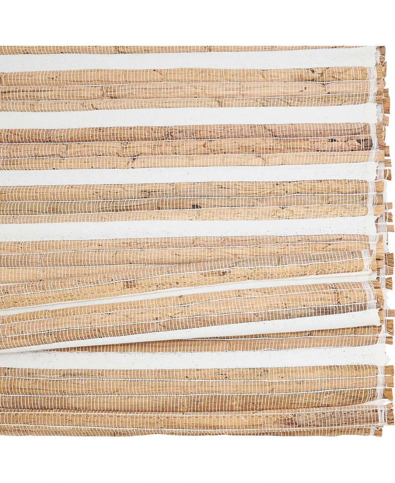 Saro Lifestyle Natural Weave Hyacinth Table Runner, 14" x 72"
