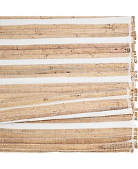 Saro Lifestyle Natural Weave Hyacinth Table Runner, 14" x 72"