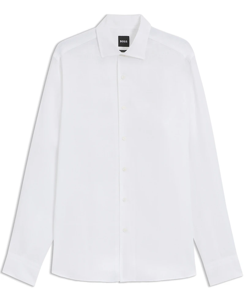Hugo Boss Beckham x Boss Men's Regular-Fit Linen Shirt