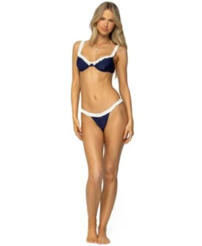 Edikted Womens Kellie Navy Bikini Set