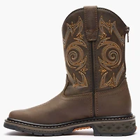 Georgia Boot Kids Carbo-Tec Lt Brown Pull on