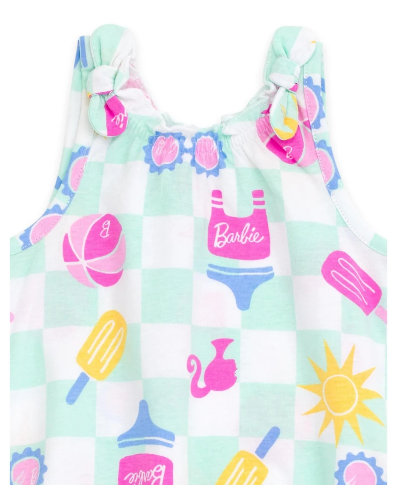 Barbie Baby Girls Sleeveless Bubble Romper
