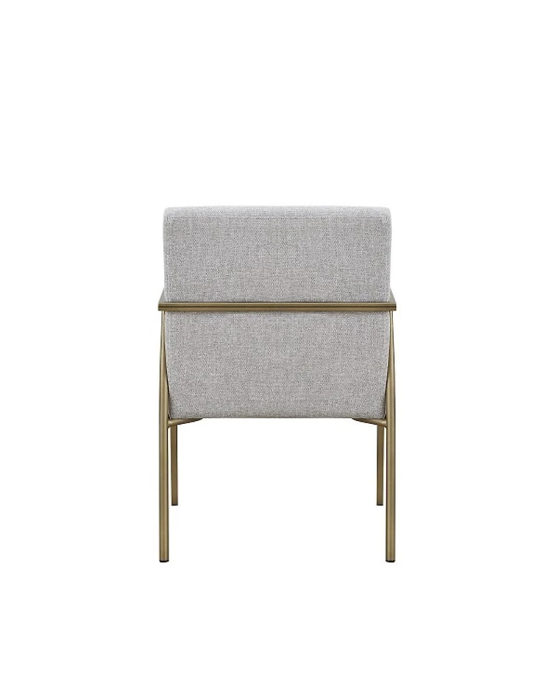Fabric Dining Arm Chair with Padded Seat for Kitchen or Dining Room