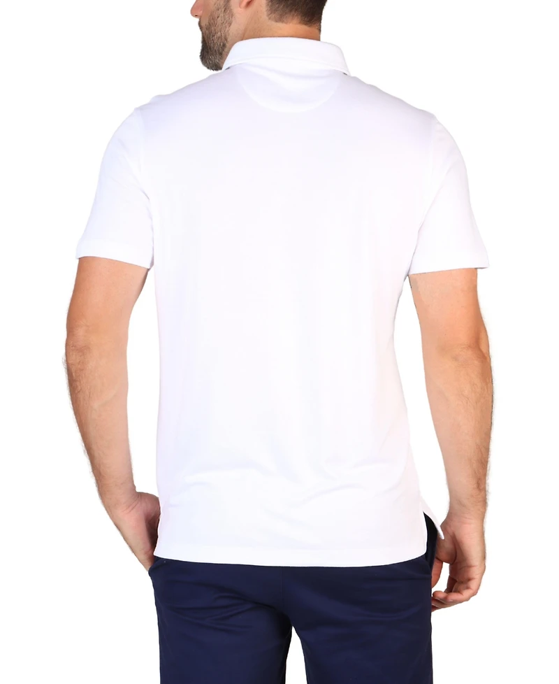 Tailorbyrd Big & Tall Solid Modal Polo w/Contrast Trim