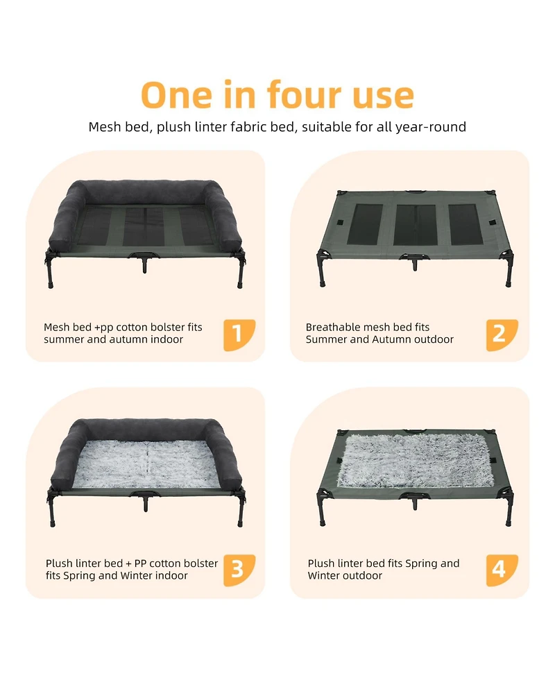 Bingopaw Camping Portable Foldable Dog Bed For Large Dog