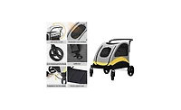 Bingopaw 4 Wheel Foldable Large Capacity Pet Travel Stroller