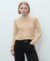 Mango Women's Linen Blend Boat Neck Sweater