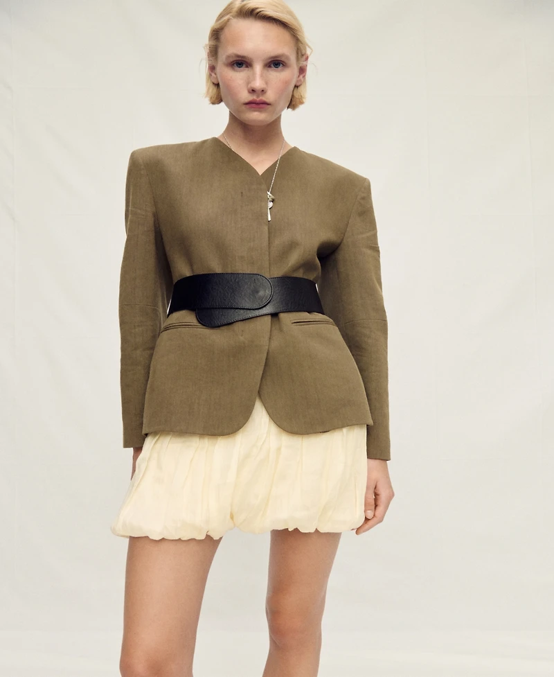 Mango Women's Balloon Effect Ramie Skirts