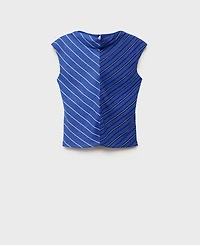 Mango Women's Combined Striped Blouse