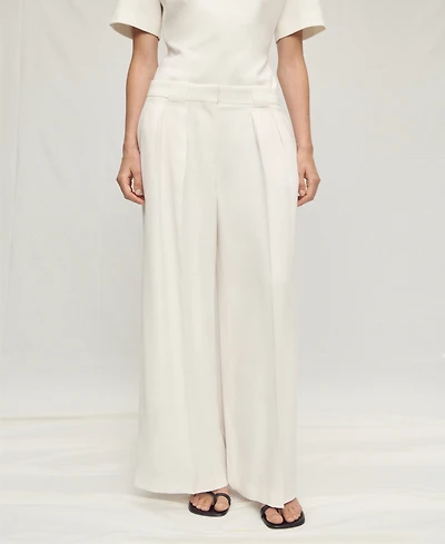 Mango Women's Pleated Lyocell Suit Pants