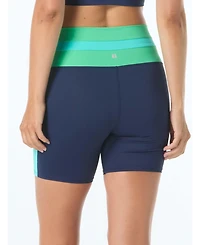 Beach House Sport Racer Zip Front Tankini Top