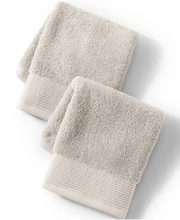 Lands' End Turkish Luxe 2-Piece Washcloth Set