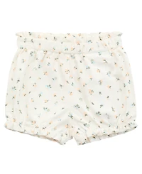 Guess Baby Girls 3-Piece Short Sleeve T-Shirt, Shorts, and Bucket Hat Set