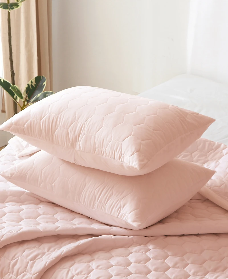 St. James Home Mini Honeycomb Down Alternative Blanket Set