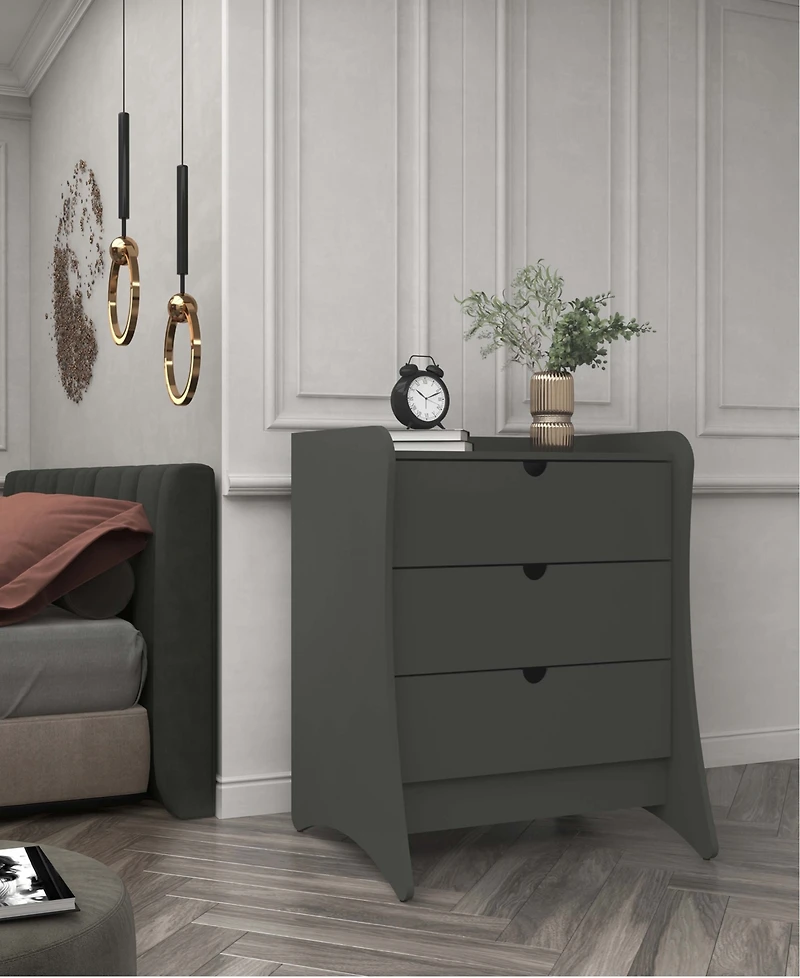 810125809736 182GMC1 Customer Facing Pid Description Manhattan Comfort Coney 34.25" Mid-Century Modern 3-Drawer Dresser