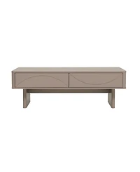 Manhattan Comfort 47.2" Wood Ella Modern 2-Full Extension Drawer Coffee Table