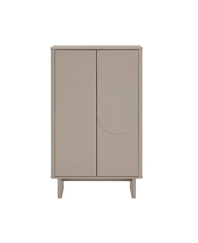 Manhattan Comfort Ella 51.4" Modern 3-Shelf Accent Cabinet