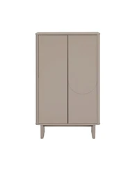 Manhattan Comfort Ella 51.4" Modern 3-Shelf Accent Cabinet