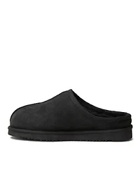 Dearfoams Men's Fireside By Grafton Genuine Shearling Clog Slipper