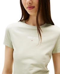 Tommy Jeans Women's Slim-Fit Essential Logo Graphic T-Shirt